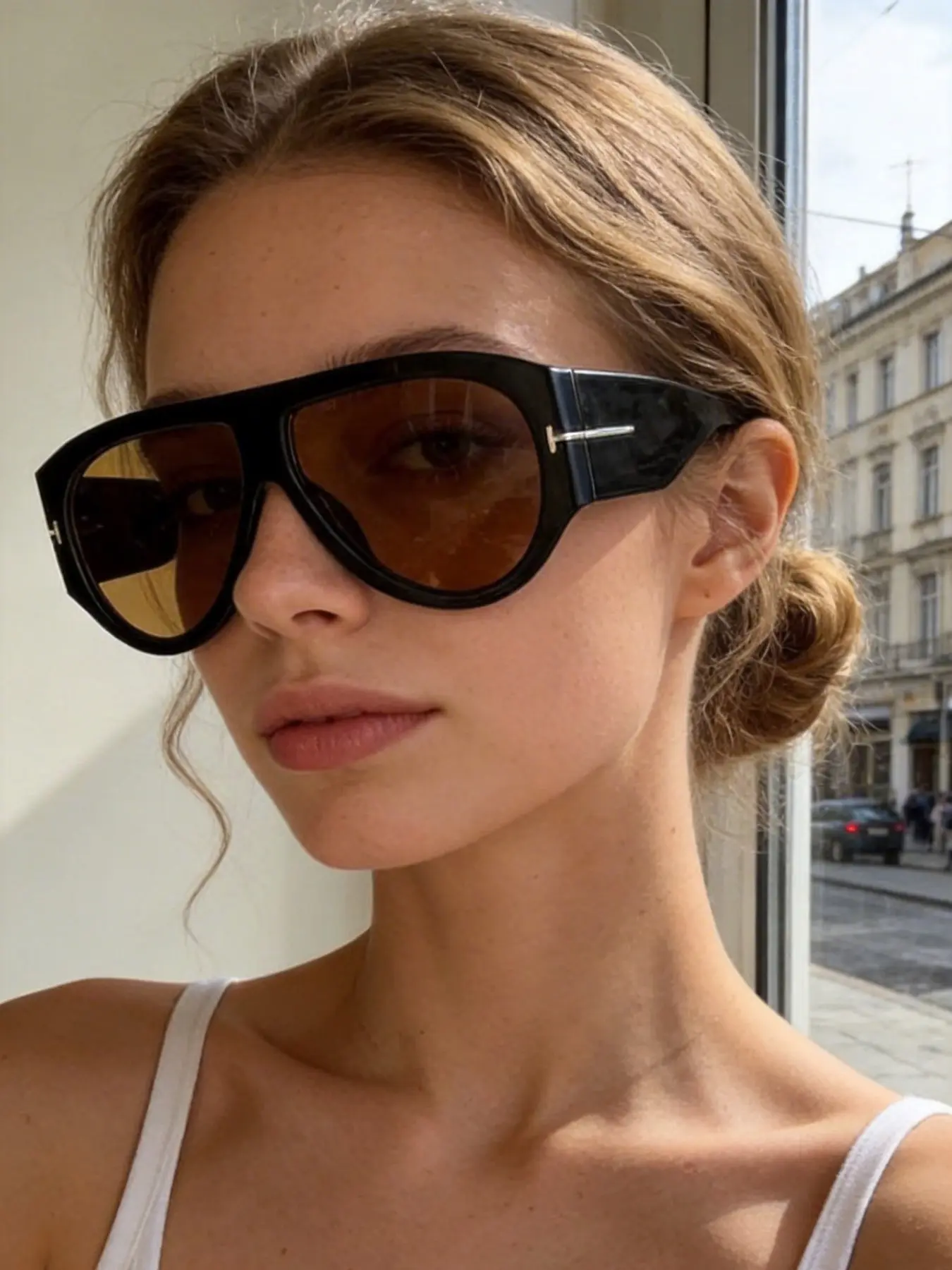 Vintage Oversized Sunglasses, Trendy Casual Sunglasses for Women & Men, Fashion Accessories for Everyday Use and Outdoor Activities, Trendy Beach Eyewear, Stylish Glasses, Trendy Shades