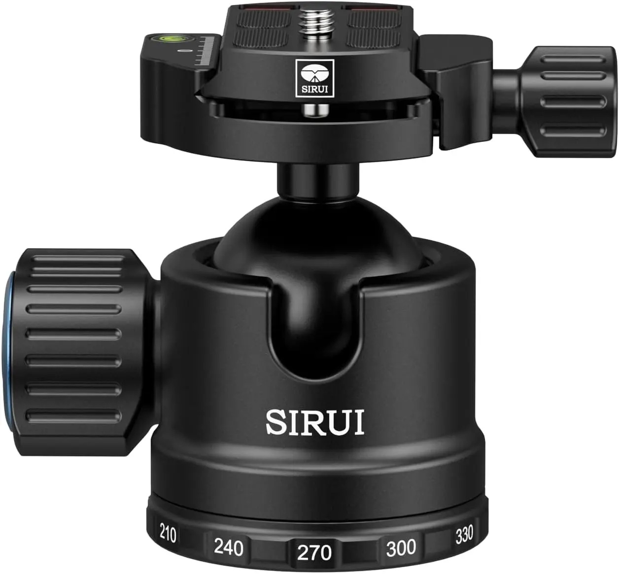 SIRUI AM-40 Low Profile Ball Head, Professional Heavy Duty 40mm Tripod Ball Head, 360° Panoramic CNC Aluminium Alloy Tripod Head for DSLR Camera, Camcorder, Quick Release Plate, Max Load 55lbs/25KG