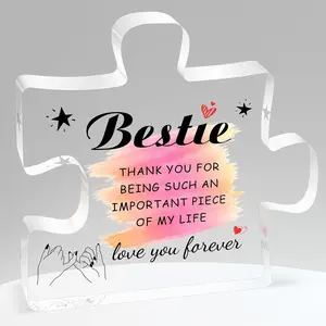 Acrylic Desktop Ornament for Friends, Unique Gift for Best Friends and Soul Sisters, Multi-Functional Room and Office Decor for Seasonal Celebrations, Home Decor, Acrylic Desktop Decoration