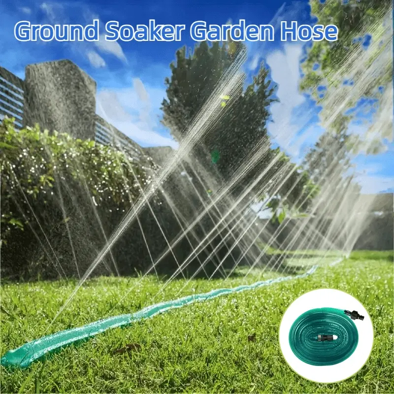 1pc soaking hose flat flexible garden lawn sprinkler drip irrigation hose, sprinkler hose, automatic agricultural irrigation, water pipe very suitable for garden flower beds, Soaker Hose For Garden, Outdoor Garden Hose, Garden Hose Watering