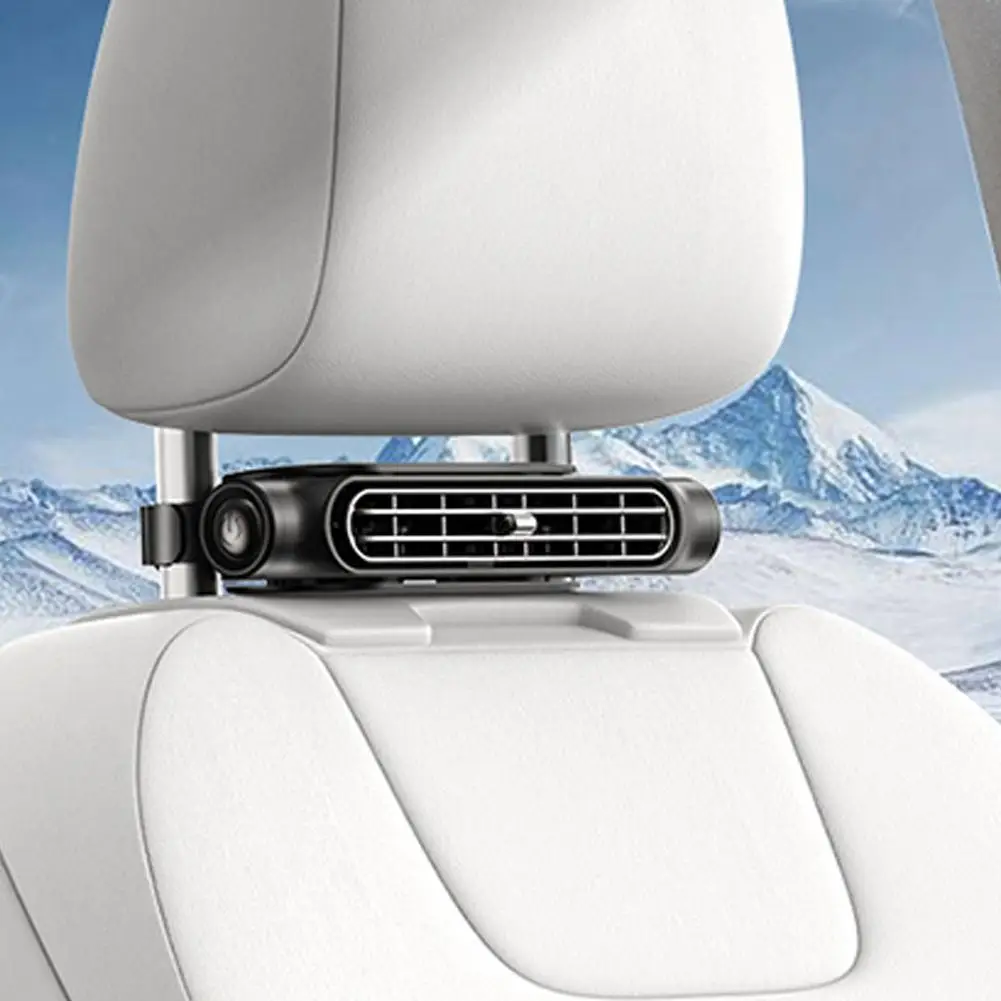 Car Turbo Fan, USB Powered Car Fan, Car Seat Back Fan, Car Cooling Fan, Universal Car Electrical Appliances for Car Interior, Portable Fan, Battery Po