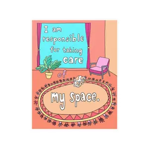 I Am Responsible for Taking of My Space - 11 x 14 Art Print by Equality Education