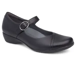 Dansko Fawna Black Leather Mary Jane