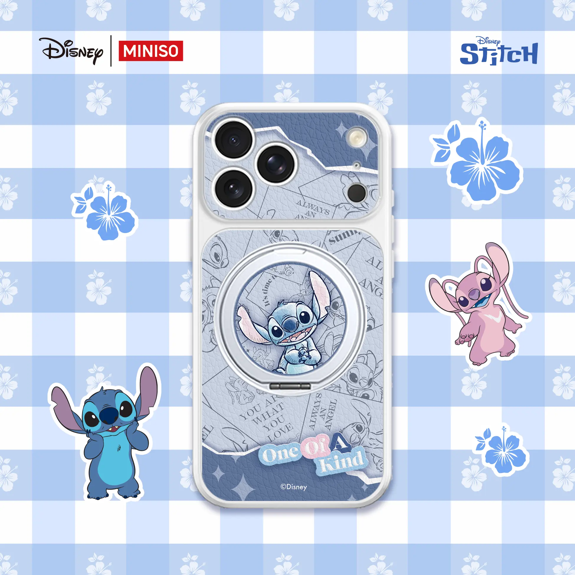 Mimiso Acrylic Phone Case for iPhone Series (17 Pro Max, 18) - Clear Shockproof TPU Soft, MagSafe Compatible, Cute Hawaiian Theme, Official IP Protection, Anti-Yellowing Durable Accessories for Girls/Women (Multi-Model)