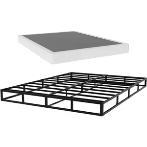5 Inch  Box Springs, Low Profile Box Spring Only for  Bed, Heavy Duty Metal Mattress Foundtion with Fabric Cover, Easy Assembly, Noise-Free