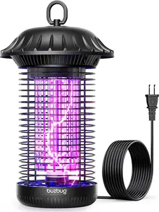 Buzbug LED Bug Zapper Indoor Outdoor, Up to 50,000 Hours Lifespan Lamps, 6.5 ft Power Cord, High-Voltage, Mosquito Zapper, Fly Trap Mosquito Trap, Fly Killer Fly Zapper