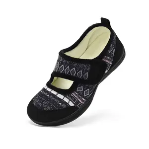 Women's Wide Width Orthopedic Clog Shoes - Adjustable, Soft-Sole Slippers for Diabetic Edema, Round-Toe Indoor-Outdoor Walking Shoes, Clogshoes