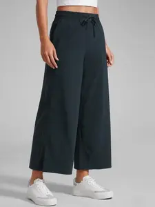 CRZ YOGA Lightweight Wide Leg Cropped Pants for Women High Waisted Loose Casual Lounge Travel Work Dress Sweatpants Summer
