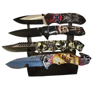 Pocket knife display stand. 4 row 3D printed pocket knife display stand- Stand only