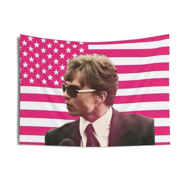 Peach Nicholas Chavez Print Wall Hanging Tapestry, 40x30in (102x76cm) Decorative Home Decor, Ideal for College Dorms, Bedrooms & Home Supplies Enthusiast Gifts