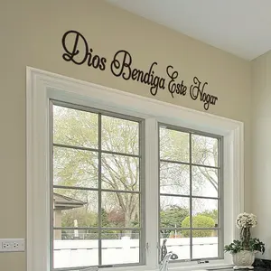 Spanish Wall Sticker 'god Bless This Home,' Biblical Verse Christian Decor, Kitchen Bedroom Decoration, Wall Stickers Decor, Flat Universal Wall Sticker, Wall Decal, Wall Stickers Decorations, Decorative Sticker