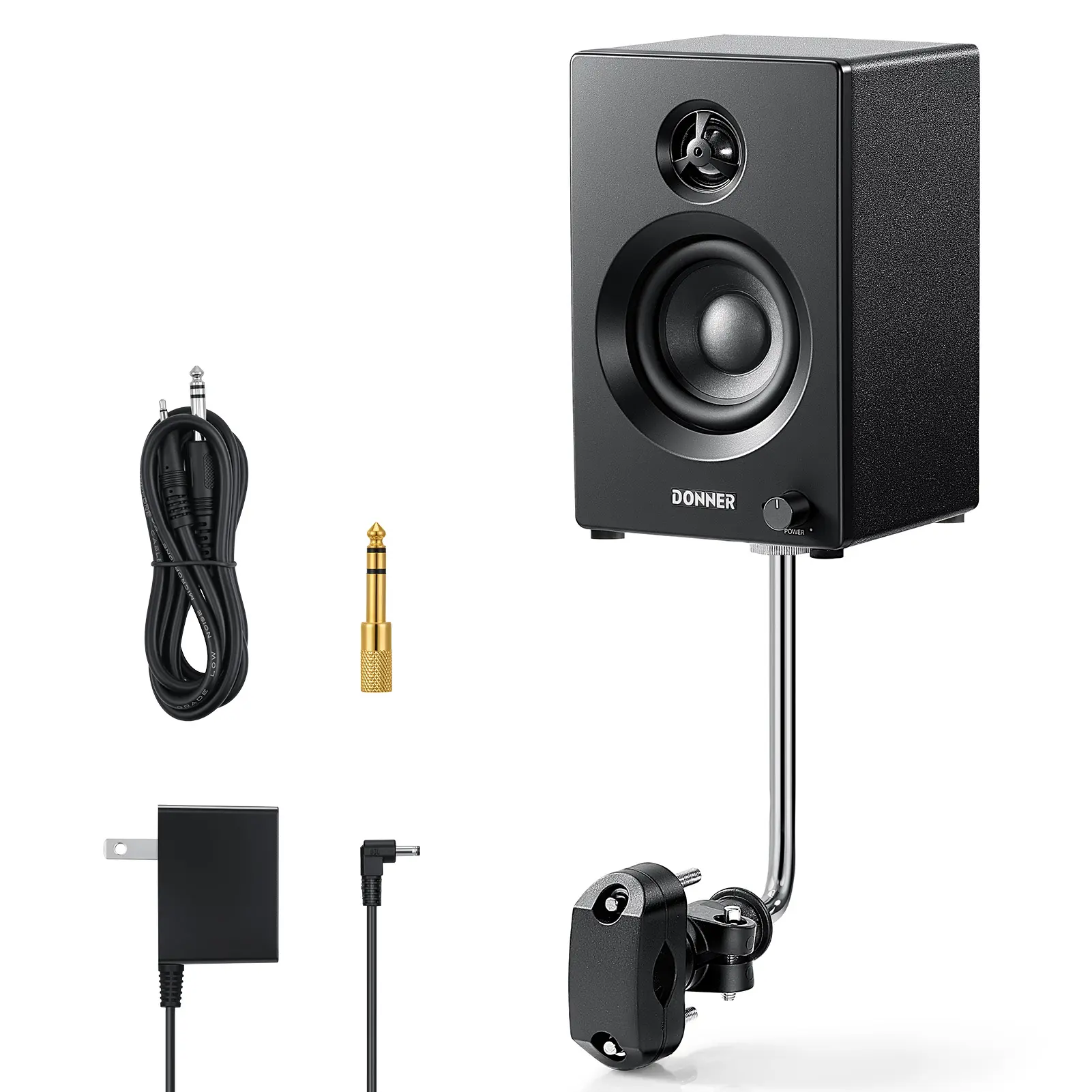 Donner DDA-20SE Compact Portable Drum Monitor Speaker - Professional Cordless Bluetooth Audio Amplifier, Home Amplifier for Electronic Drums Performances, Compatible with Smartphones, Tablets