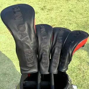 Tiger Sun Style Golf Club Covers, Golf Accessory, 1pc/4pcs Driver Fairway Hybrids, Golf Headcovers for Men Women, Outdoor Enthusiasts Protection