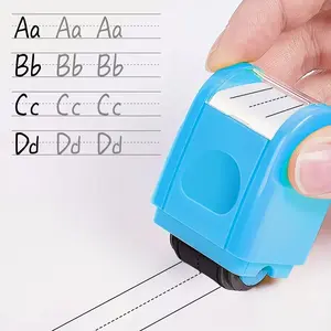 Handwritten line practice stamps, suitable for parents and teachers. Handmade rolling stamp practice, English three-line stamps
