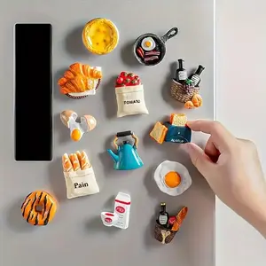 3D Food Design Fridge Magnet, 5 Counts/set Cute Mini Higher End Fridge Magnets, Fun Kitchen Accessories for Home Decor, Unique Birthday and Special Occasion Gifts