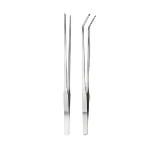 1PC Stainless Steel Reptile Feeding Forceps Suitable For Lizard Feeding And Aquarium Maintenance Straight And Curved Tweezers