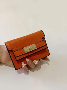 Women's Solid Color Credit Card Holder, Fashionable Small PU Leather Wallet, Casual All-Match Commuter Card Bag for Work & Daily Use, Great Gift for Girlfriend