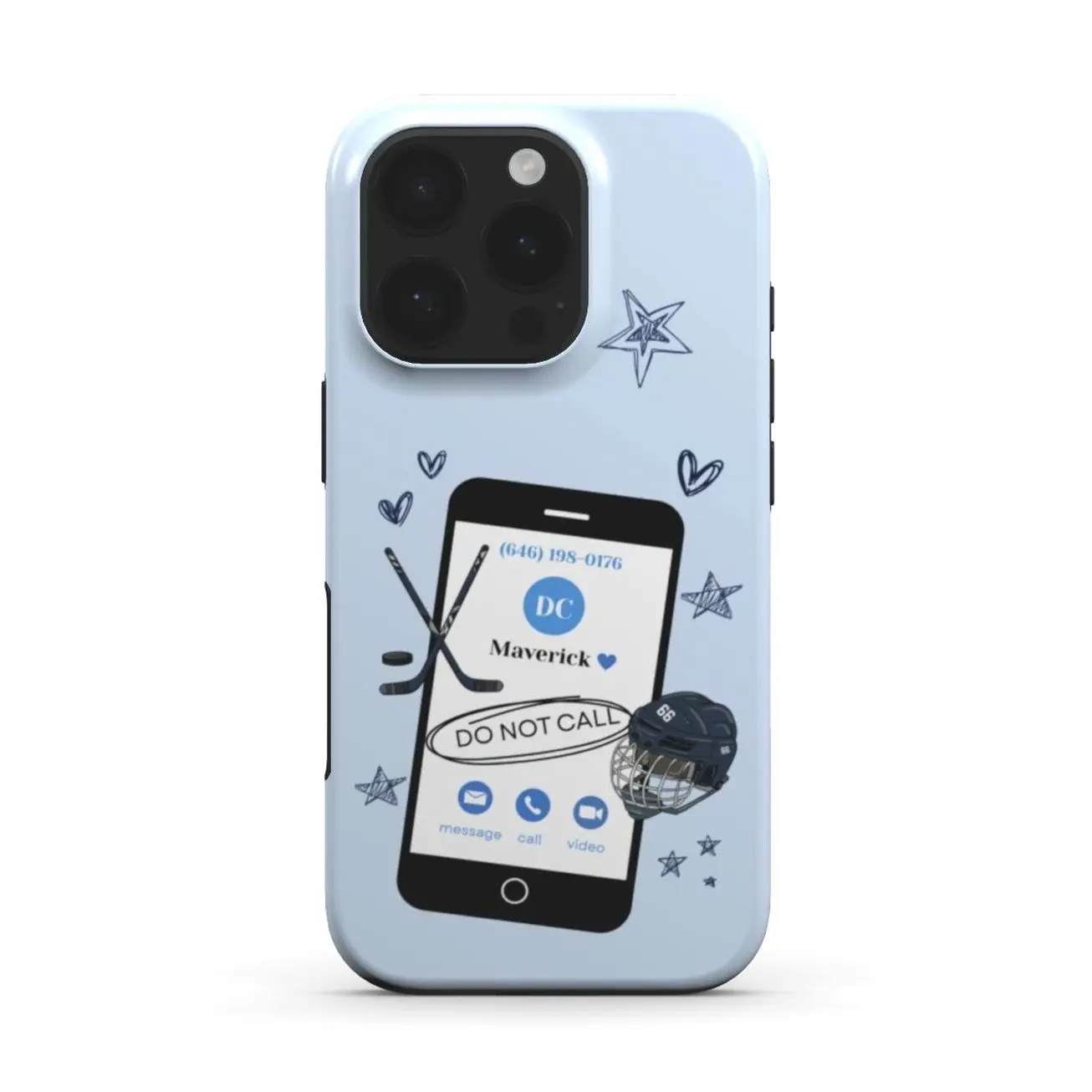 Maverick Dean Di Laurentis Off Campus Phone Case for iPhone & Samsung | Hockey Romance Book Lover Gift