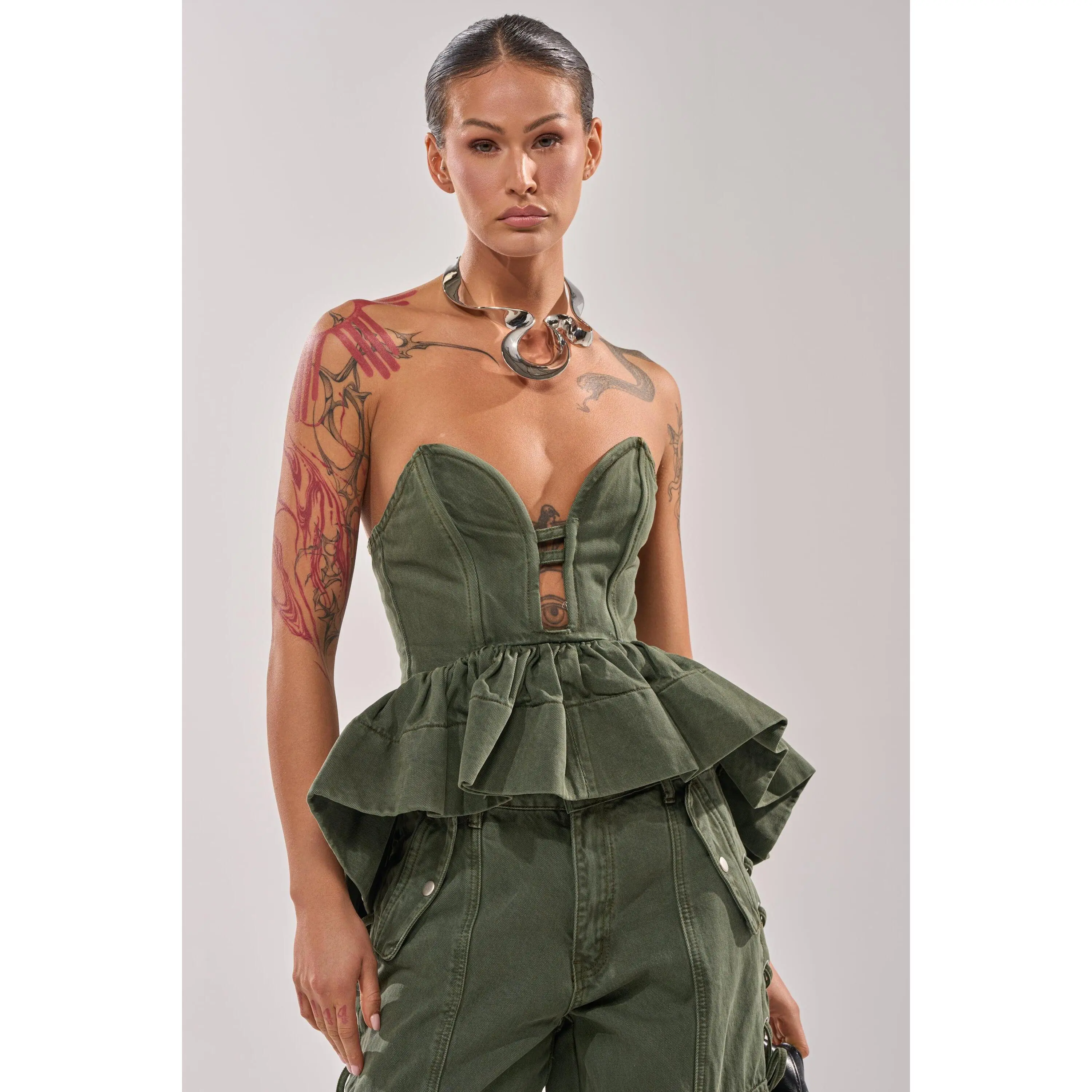 KARA DENIM CORSET