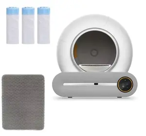 Automatic Self-Cleaning Cat Litter Box Robot with Sensor Safety and App Control - Capacity 65+9L - Suitable for Multiple Cats