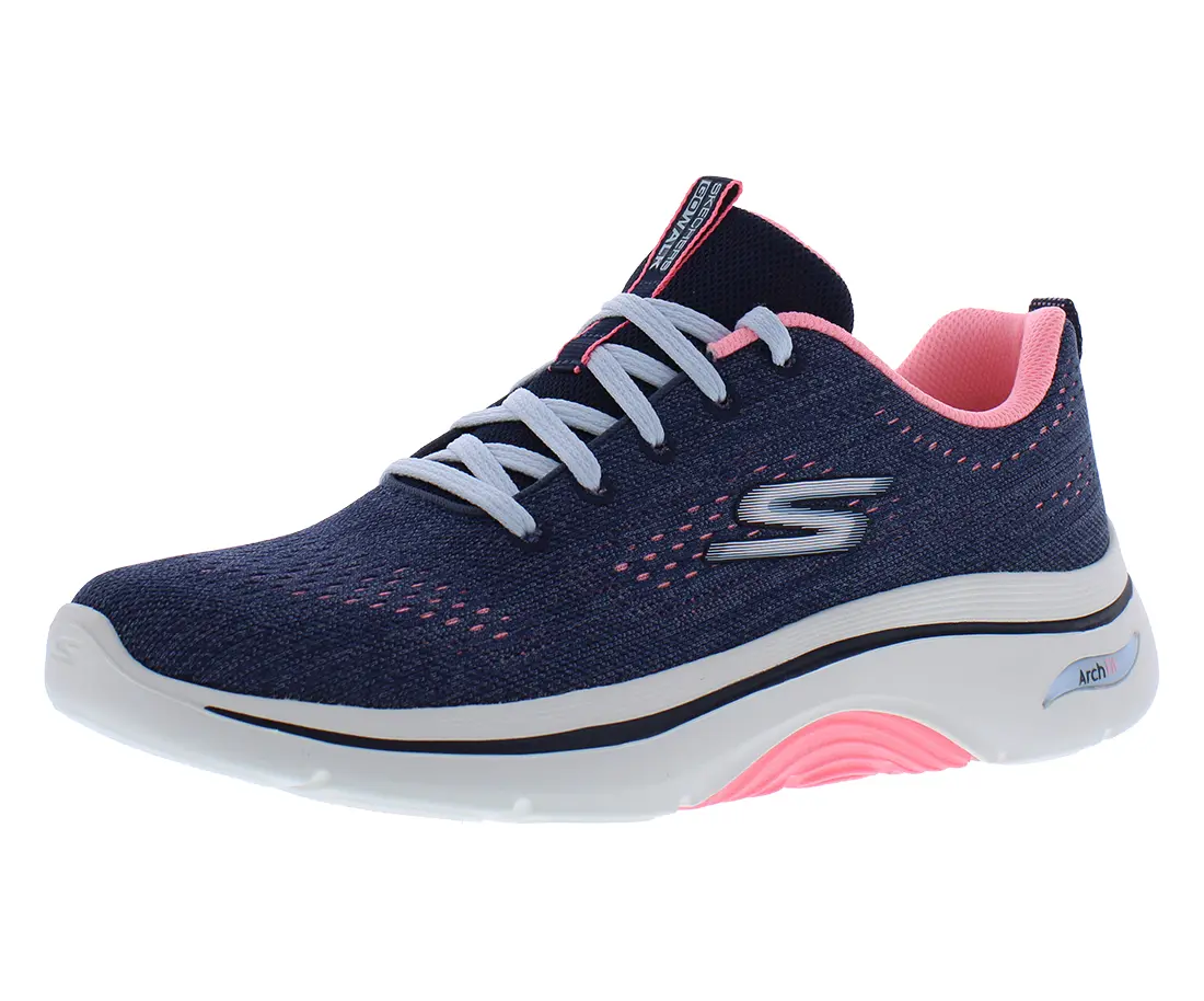 Women's Skechers Go Walk Arch Fit 2.0 Vivid Sunset Casual Sports Sneakers