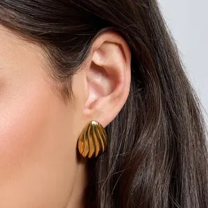 EVRY JEWELS Gold or Silver Plated Women's Hypoallergenic Monterey Earrings