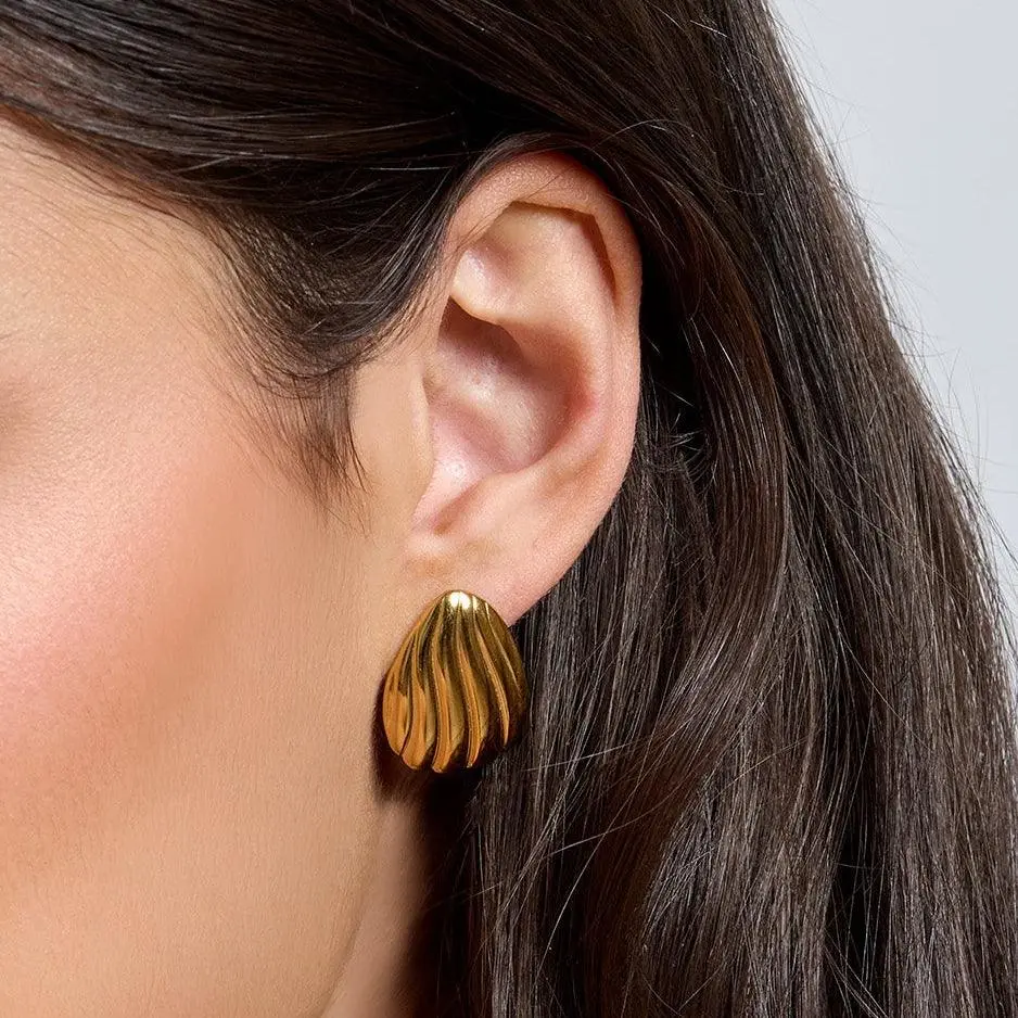 EVRY JEWELS Gold or Silver Plated Women's Hypoallergenic Monterey Earrings