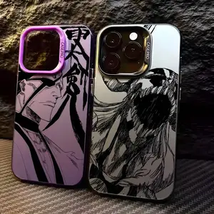 Anime B-Bleach Phone Case For iPhone 17 Air 16 15 14 13 12 11 Pro Max Plus multicolor Matte Laser Metallic Aurora Funda