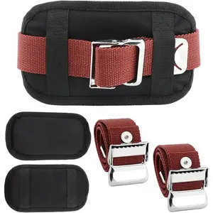 2 Packs Drywall Stilt Replacement Parts, Nylon Adjustable Stilt Leg Straps Easy Install Comfort Stilt Pads Protective Padded Leg Bands for Drywall