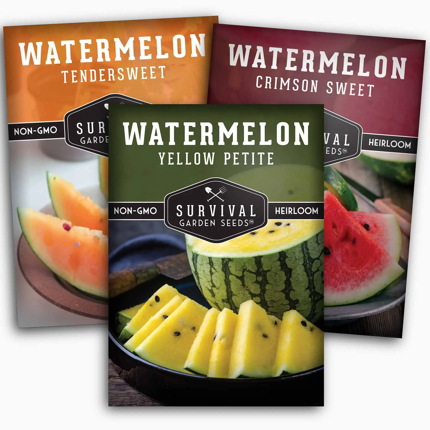 Heirloom Fruit Seeds Pack – 3 Variety Watermelon Mix, 6 Variety Melon Mix, 8 Variety Fruit Garden Collection, Non GMO Garden Fruit Seeds Variety Pack
