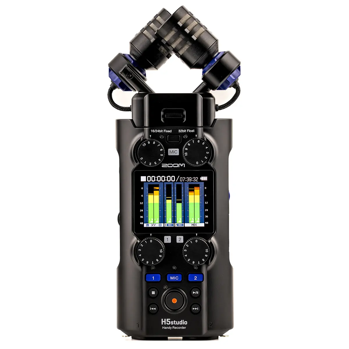 ZOOM 6-Track 32-Bit Float Handy Recorder, H5studio Model, USB Adapter Included, Wireless-Capable Stereo Audio Recorder, Multi-Port Design, Noise