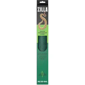 Reptile Terrarium Bedding Substrate Floor Liner, Green, 40BR/50G, 17.25" x 35.25"