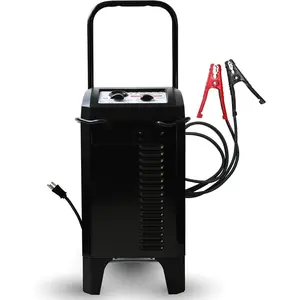 Car Battery Charger Engine Starter 250A Wheeled Manual 10A , 2-in-1 Solution, 50A Boost, for 12V Power Sport, Automotive, and Marine Batteries