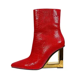 Ninety Union Fire Triangle Metal Heel Bootie