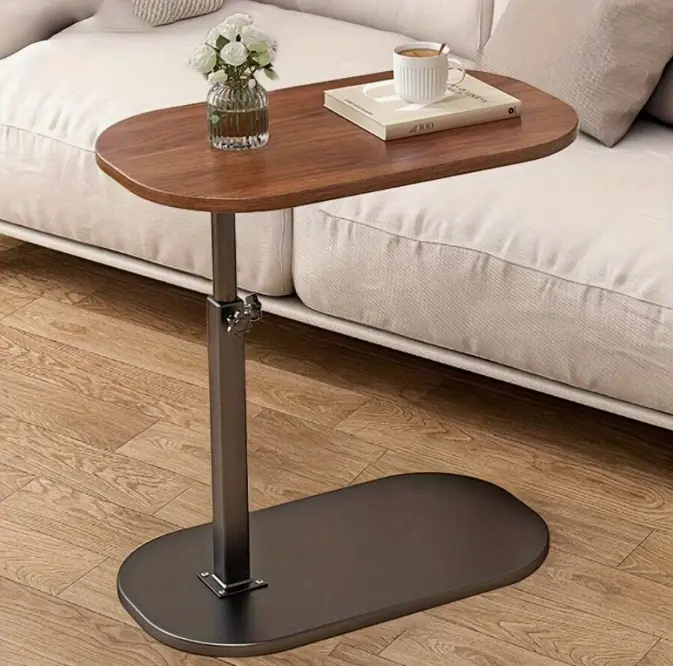 Portable Adjustable Height Mobile Desk - Commercial Home Office Furniture, Foldable Workstation Table with Dual Shelves, Rolling Wheels for Bed, Office Use (Mother's Day Holiday Gift Option), Folding Table, Foldable Desk Table