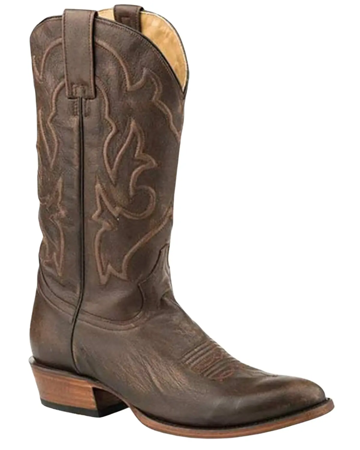 Stetson Men's Men'S Carlisle Corded Shaft Western Boot Round Toe - 12-020-7311-1671 Br