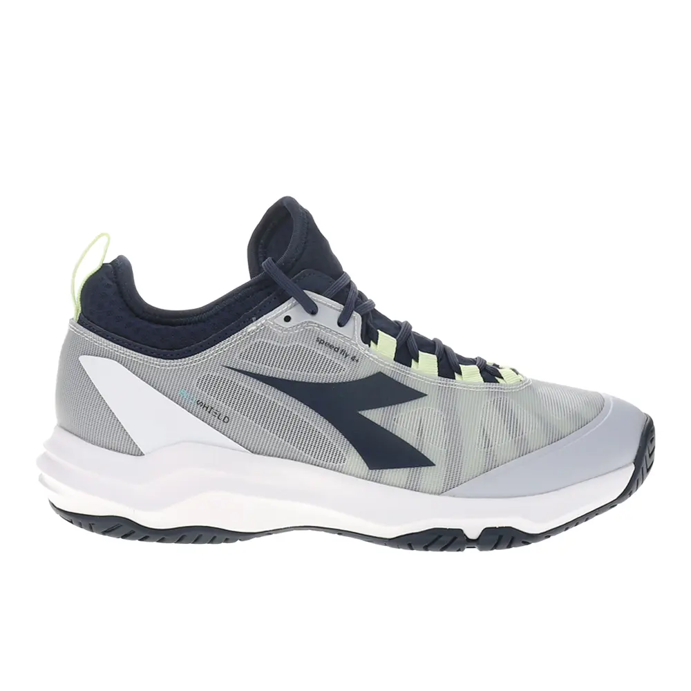 diadora Mens Speed Blushield Fly 4 Plus All Ground Tennis Sneakers Shoes - Grey