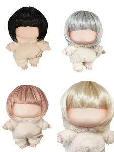 Doll Wig for Labubu  Bob Haircut Doll Accessory playful