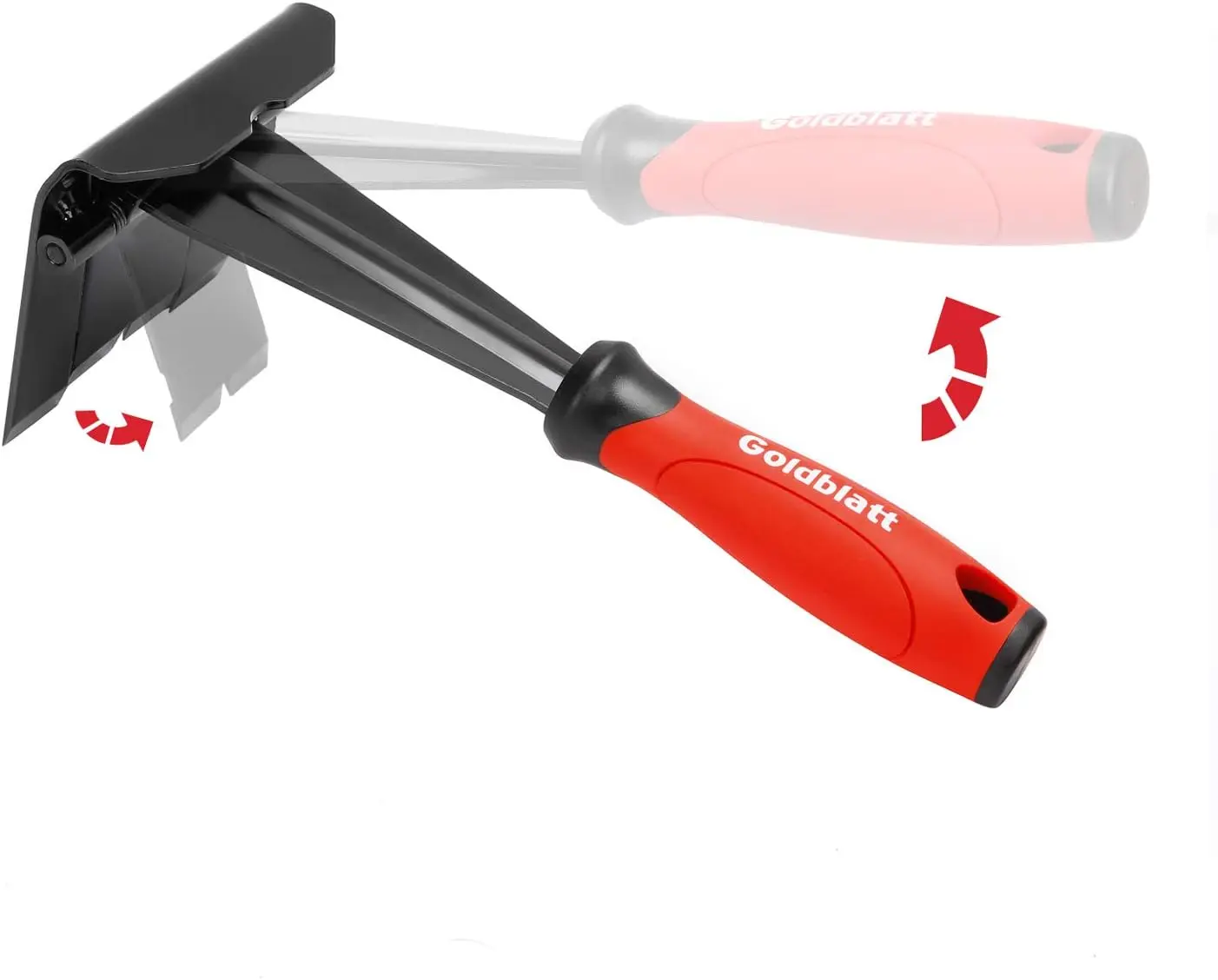 4-Inch Carbon Steel Trim Puller Hand Tool - 15-Degree Wedged Center, Built-In Spring, US Patented, Ergonomic Handle, Comfortable to Hold, Sturdy Pry Bars for Home Improvement & Commercial Remodeling