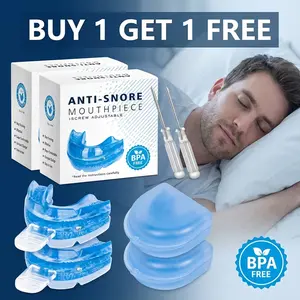 Wake up refreshed! ️ 2PCS Adjustable Night Guard for Grinding & Snoring, Say goodbye to restless nights with this comfortable Mouth Guard, Perfect for a quiet sleep.