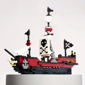 780pcs/set Pirate Ship Building Block Toy, Stem Building Blocks, Creative Desktop Ornament, Educational Toy for Adults and Kids