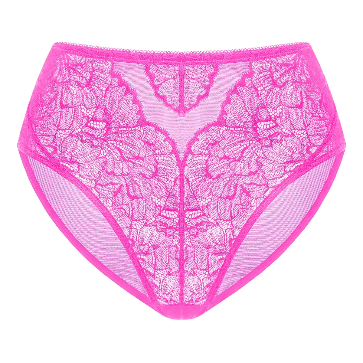 HSIA Blossom Comfortable Mesh Soft Sexy Lace Panty Women Underwear High-Rise Brief