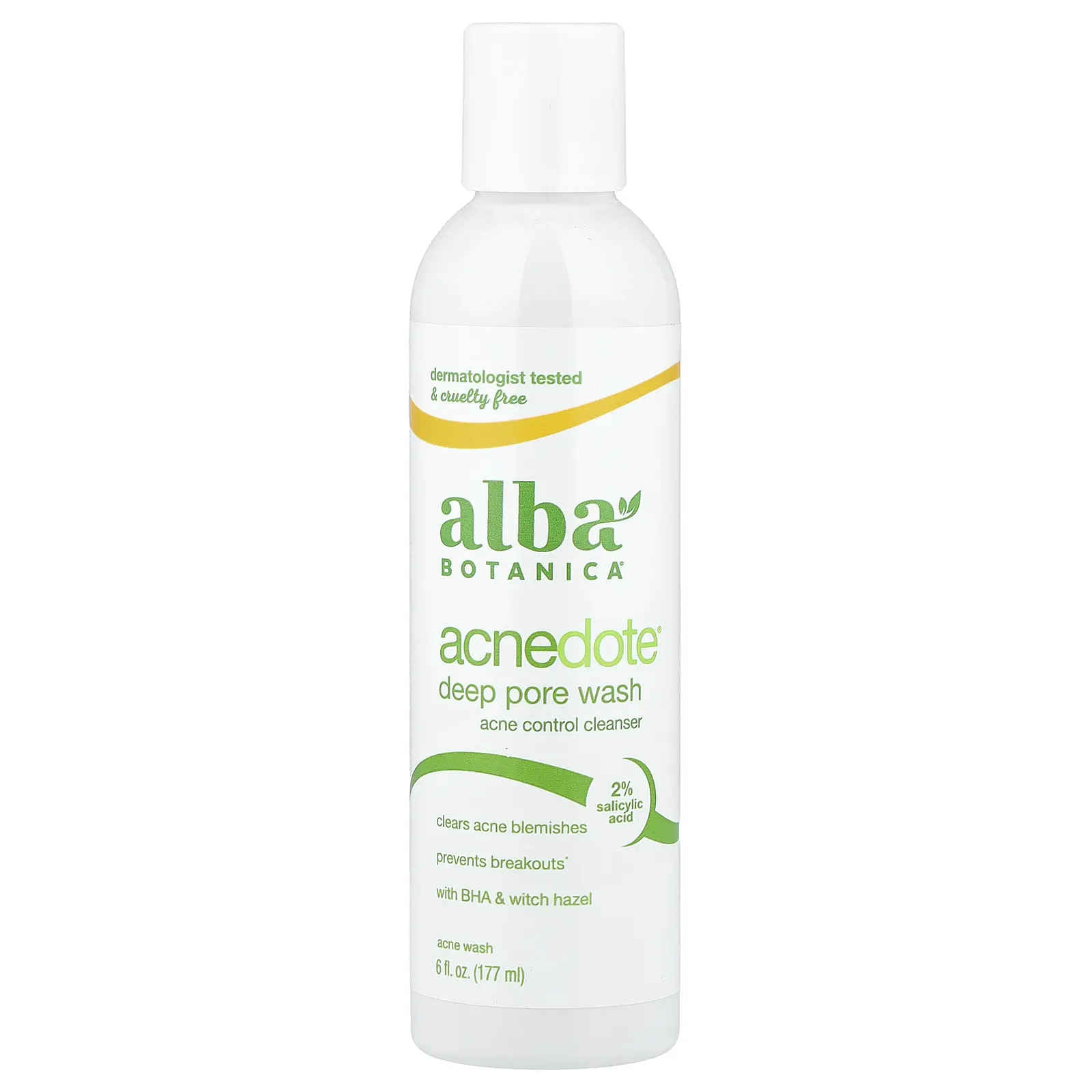 Alba Botanica Acnedote®, Deep Pore Wash, 6 fl oz (177 ml) | HSA/FSA Eligible
