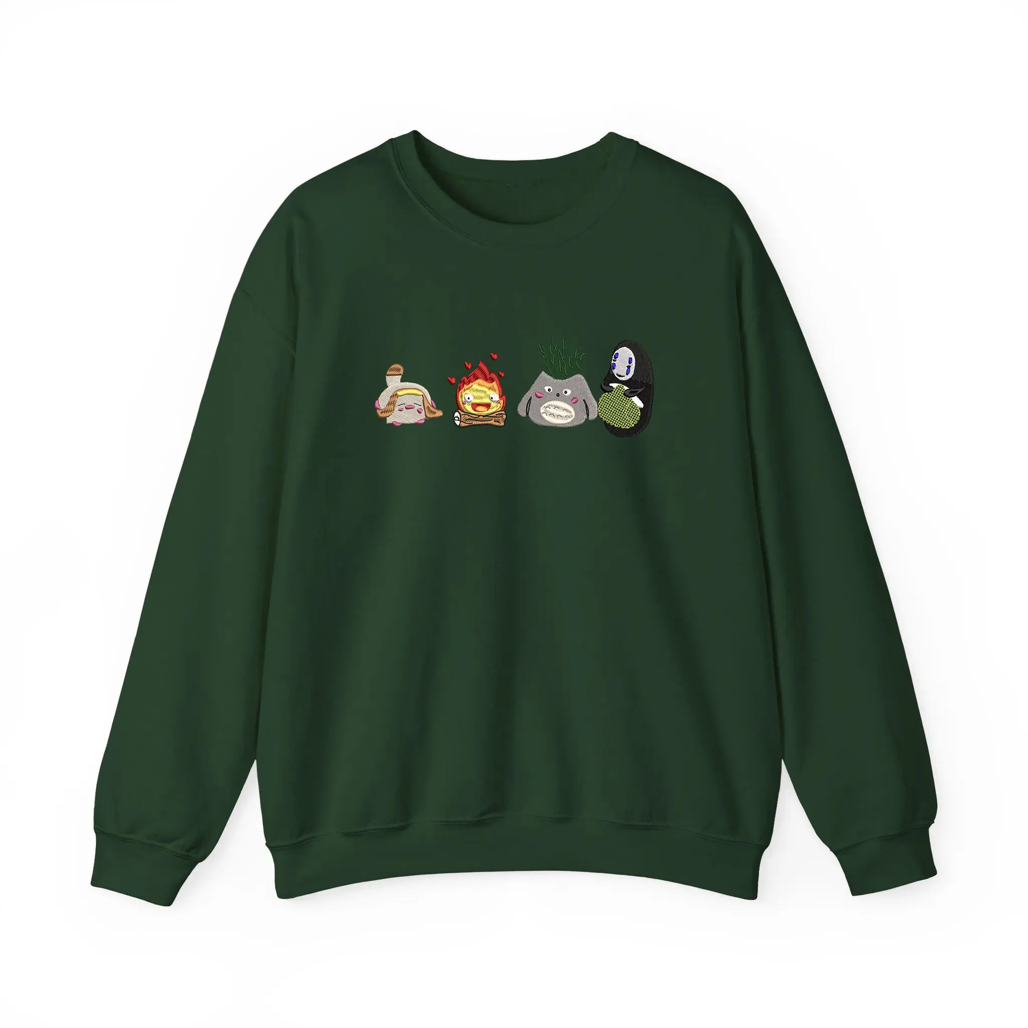 Studio Ghibli Embroidered Tshirt/Sweatshirt/Hoodie, Howl's Moving Castle Shirt, Studio Ghibli Shirt, Anime Gift Casual Classic