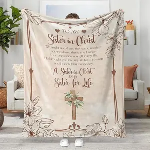 Christian Gift for Women-Soft Blanket with Bible Verses-Inspirational Gift for Ladies, Religious Gift for Women, Spiritual Gift.Thin Blanket Dream Workshop
