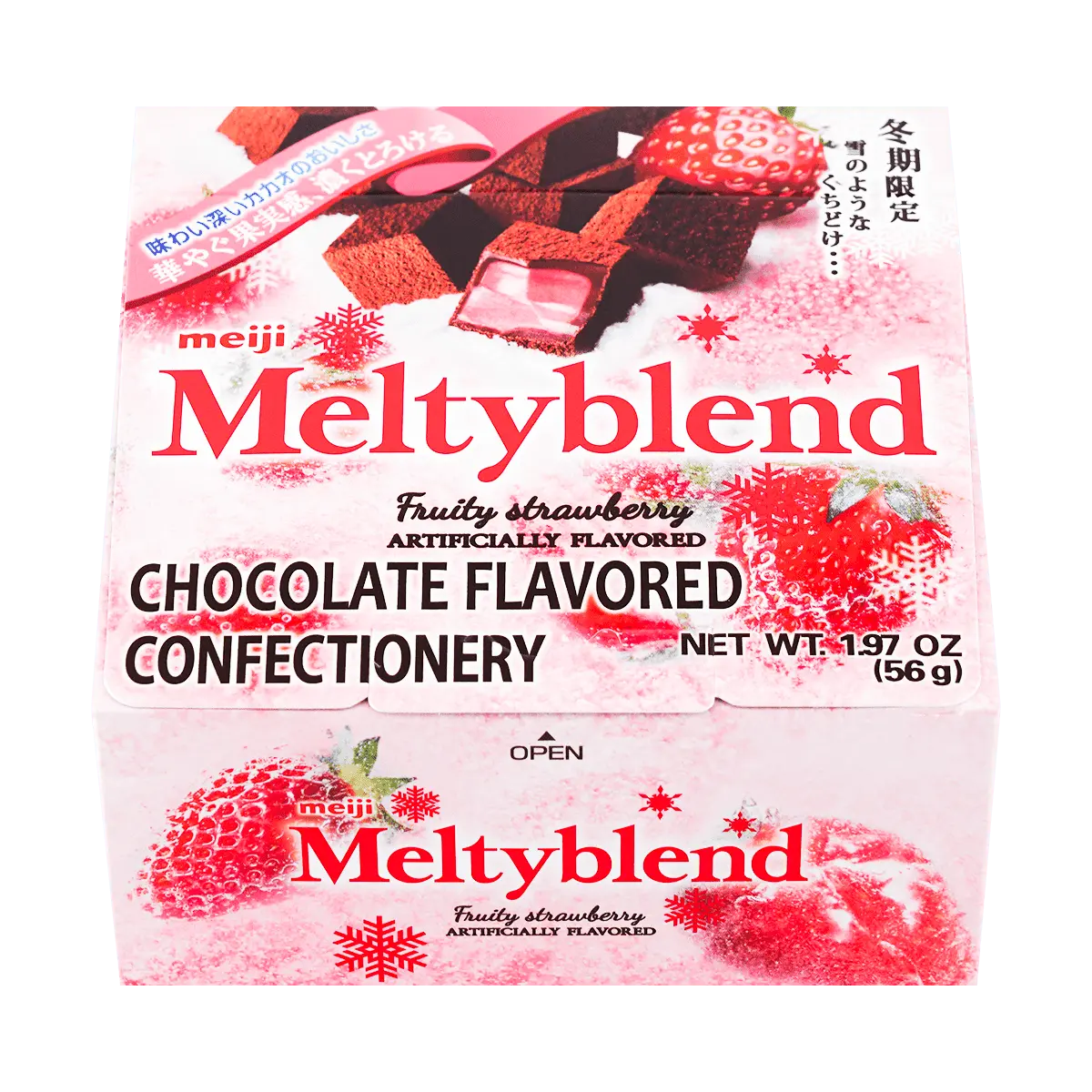MEIJI Meltyblend Fruity Strawberry Chocolate - Soft Fudge Candy, 1.97oz MEIJI Meltyblend Fruity Strawberry Chocolate - Soft Fudge Candy, 1.97oz