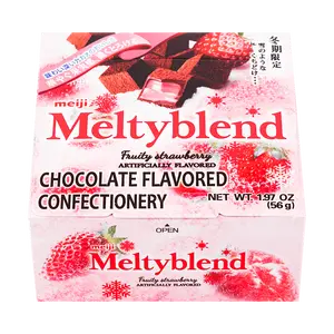 MEIJI Meltyblend Fruity Strawberry Chocolate - Soft Fudge Candy, 1.97oz MEIJI Meltyblend Fruity Strawberry Chocolate - Soft Fudge Candy, 1.97oz