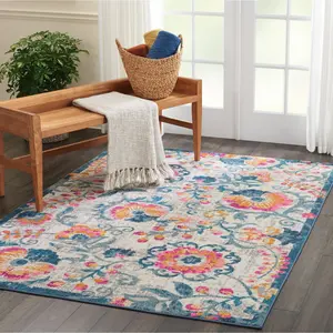 Nourison Passion Bohemian Transitional Vine and Bloom Area Rug