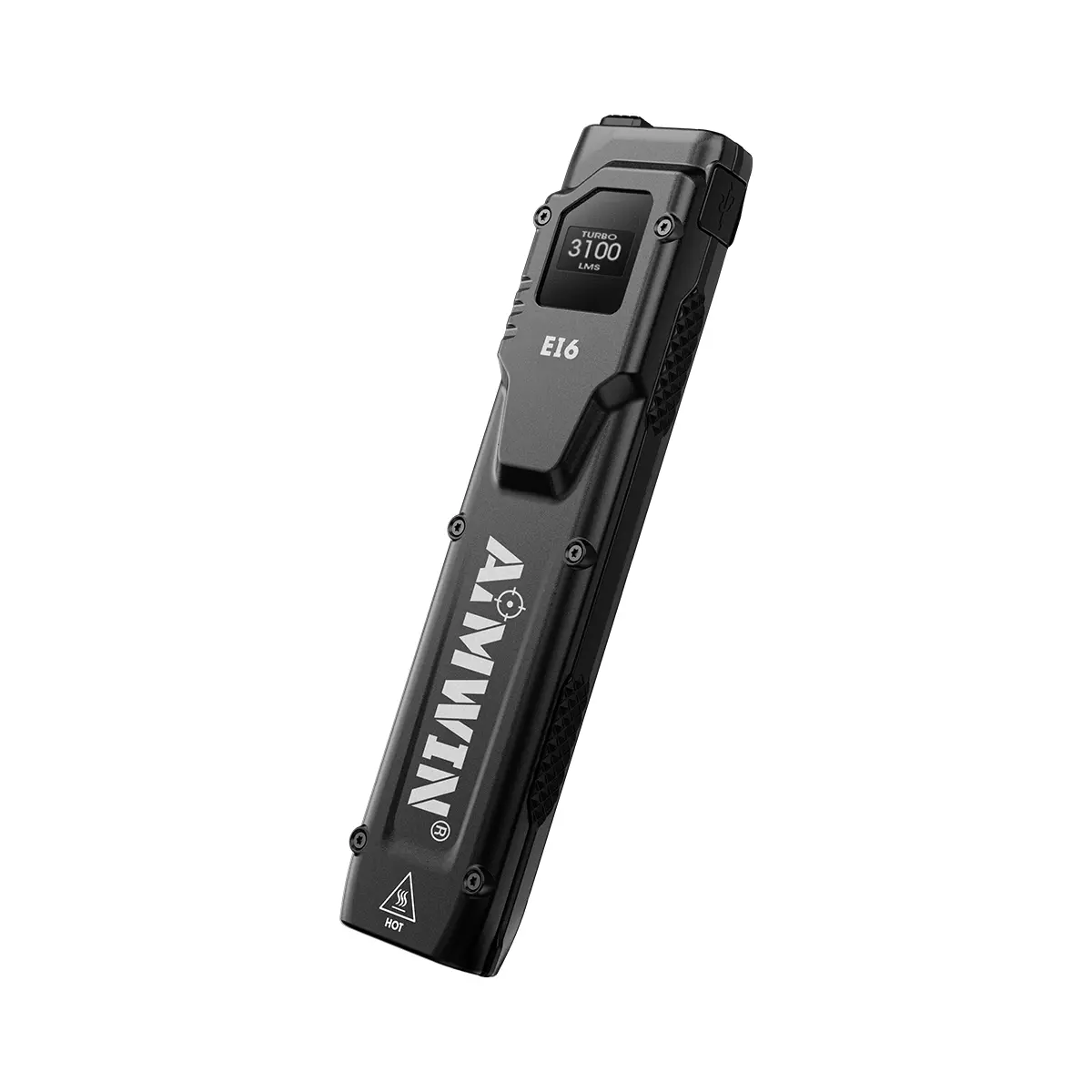 AIMWIN EI6 High Lumen Rechargeable Handheld Flashlight - 3100 Lumens Flat EDC, USB-C Rechargeable, Compact Pocket Tactical Flashlight for Camping Hiking, Emergency Worklight, Father's Day Gift for Dad