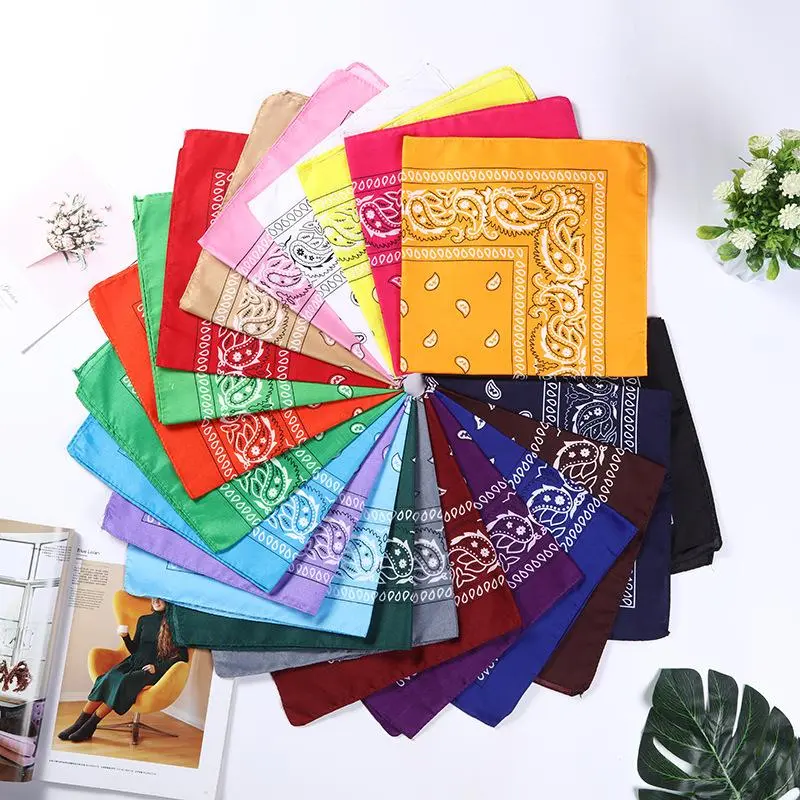 Random Color Bandana, 6 Counts/set Square Sports Headband, Versatile Hip Hop Style Headband for Outdoor Cycling Climbing, Headband for Camping, Workout Headband, Sport Headbands, Sports & Outdoor Accessories